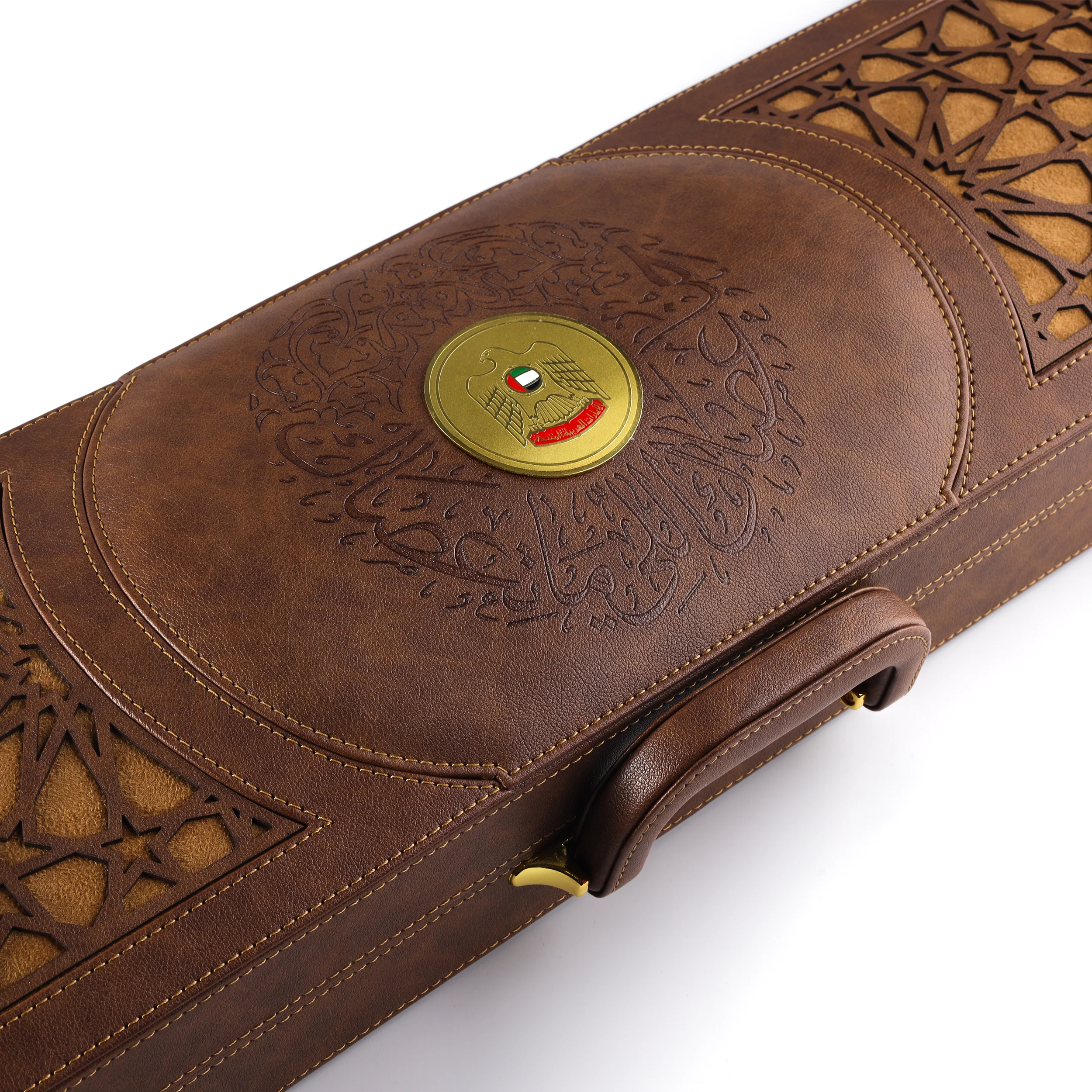 Luxury Cane Leather Box – Brown - Image 4