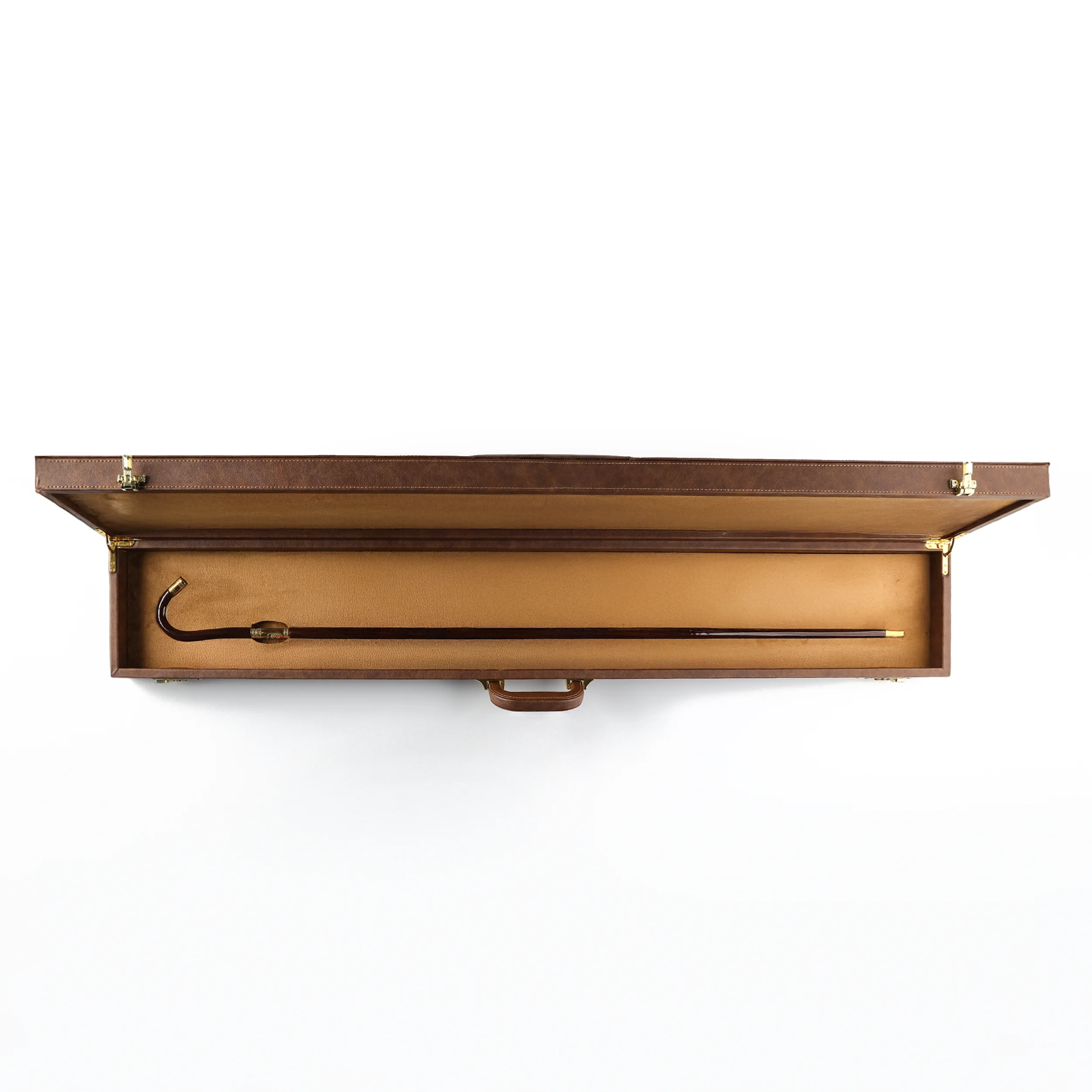 Luxury Cane Leather Box – Brown - Image 2