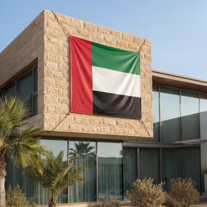 Proud of UAE – Premium Flag Banner